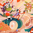 Quest to Creativity - Commission by Bullpen Ein Projekt aus dem Bereich Traditionelle Illustration von Nuria Boj - 02.05.2021