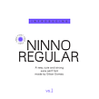 NINNO REGULAR. Design, Design gráfico, Tipografia, e Desenho tipográfico projeto de Gilian Gomes - 08.05.2022