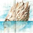 isola errante_2019. Traditional illustration, Architecture, Concept Art, Fine Arts, Writing, Drawing, Sketchbook, Editorial Illustration, Naturalistic Illustration, and Colored Pencil Drawing project by Claudio Patanè - 05.10.2022