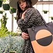 Luna Tote in Black + Tan.  project by Hemlock and Hyde - 05.18.2022