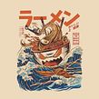 Great Ramen off Kanagawa. Traditional illustration, and Costume Design project by Ilustrata - 08.11.2017
