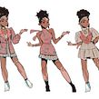Character development of my course OC. Design project by Eunice Adeyi - 06.14.2022