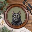 My project for course: Embroidered Pet Portraits: The Thread Painting Technique. Bordado, Ilustração naturalista, e Design têxtil projeto de Michelle Staub ⋆ StitchingSabbatical - 04.06.2022