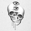 SURREAL SKULL Ein Projekt aus dem Bereich Traditionelle Illustration, Tattoodesign und Grafikdesign von Alan Shepard - 03.04.2022