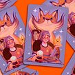 Postcard for El Zorro & La Gitana. Un proyecto de Ilustración tradicional y Diseño de personajes de German Gonzalez Ramirez - 31.05.2022