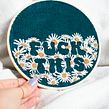 Fck this daisies. Un proyecto de Bordado de Theresa Wensing - 05.03.2022