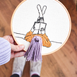 Reading Girl. Embroider project by Theresa Wensing - 07.11.2022