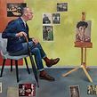 Portrait of Mark Gatiss. Oil Painting, Painting, and Fine Arts project by Jane French - 07.18.2022