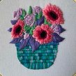Canasta de flores. Een project van Borduurwerk van Coricrafts - 21.07.2022