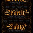 Work Worth Doing Poster. Un proyecto de Lettering y Lettering digital de Dan Forster - 21.07.2022