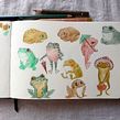 Sketchbooks and character studies. Traditional illustration project by Cécile Berrubé - 07.22.2022
