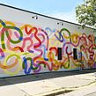 Larissa Loden Mural. Pintura, e Design de interiores projeto de Ashley Mary - 14.06.2022