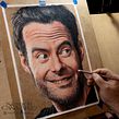 BILL HADER en lápices de colores. Traditional illustration, Fine Arts, Pencil Drawing, and Drawing project by Néstor Canavarro - 08.02.2022
