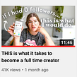 How to Become a Full Time Content Creator - YouTube Video. Vídeo, e Redes sociais projeto de Katie Steckly - 02.06.2022