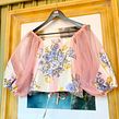 Applique Sheer Puff Sleeve Tops. Sewing, Design, Upc, and cling project by Selina Sanders - 08.09.2022