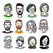 Simple Portraits. Traditional illustration, and Sketching project by Eva-Lotta Lamm - 03.01.2021
