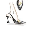 HIGH HEEL SHOES. Design, Shoe Design, Product Design, Traditional illustration, and Sketching project by BATTASSI - 08.10.2022