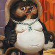 たんたんタヌキの金玉は 風もないのに ぶ~らぶら. Un progetto di Illustrazione tradizionale, Belle arti e Pittura ad olio di Anetta Lukjanova - 18.08.2022