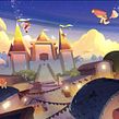 2D BACKGROUND - SandWitch Academy - Proceso. Projekt z dziedziny Trad, c, jna ilustracja, Ilustracja c, frowa i Animacje 2D użytkownika Misael Méndez - 24.03.2022