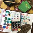 Paleta botánica Green mini . Painting, Watercolor Painting, Design, Arts, Crafts, Fine Arts, and DIY project by Florencia Alvarez Brunel - 08.03.2021