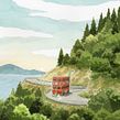 Bienvenue dans le Loch Ness Bus! (ABC Melody Éditions, 2022). Traditional illustration, Children's Illustration, Editorial Illustration, Watercolor Painting, Drawing, and Artistic Drawing project by Lorenzo Sangió - 03.21.2022