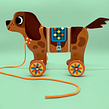 Children's Pull-along DogToy for Deco . Un progetto di Illustrazione tradizionale, Product design e Design di giocattoli di Ben Newman - 25.08.2022