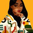 Baggy. Een project van Traditionele illustratie,  Ontwerp, Ontwerp van personages, Kostuumontwerp,  Beeldende kunst, Grafisch ontwerp, Schilderij, Social media, Patroonontwerp,  Tekening, Instagram,  Portrettekening y Mode-illustratie van Bo Feng Lin - 09.09.2022