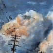 Before The Sunset. Watercolor Painting, and Painting project by Reha Sakar - 09.03.2022