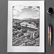 Where the stones sing - Dip pen and ink drawing  Ein Projekt aus dem Bereich Traditionelle Illustration von Philip Harris - 05.09.2022