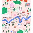 Map Illustration. Un progetto di Illustrazione tradizionale di Jessica Smith - 04.10.2022