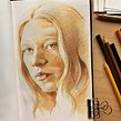 Colored sketches💐🌺🌸. Un proyecto de Dibujo con lápices de colores, Ilustración tradicional, Dibujo a lápiz, Dibujo, Dibujo de Retrato, Sketchbook, Dibujo realista y Dibujo artístico de Anaïs Gonzalez - 05.10.2022