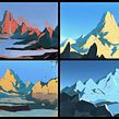 Natural landscapes Ein Projekt aus dem Bereich Traditionelle Illustration, Digitale Malerei und Kunstleitung von Hugo Moreno - 10.10.2022