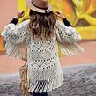 KIMONO MACRAMÉ. Arts, and Crafts project by Sara Moreno - 11.08.2022