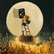 Moon Maintenance - Portfolio Art. Ilustração tradicional projeto de Lucy Fleming - 14.11.2022