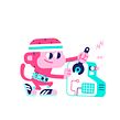 GIF animation. Traditional illustration, Animation, Character Animation, and Character Design project by Loulou & Tummie - 11.22.2022