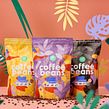 Coffee Beans brand and package. Un projet de Packaging, Br, ing et identité, Design graphique, Direction artistique , et Scénographie de Hmmm Creative Studio - 23.11.2022