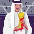 Qatar 2022 World Cup - Illustration for Playboy. Un proyecto de Ilustración tradicional e Ilustración editorial de Lennart Gäbel - 27.11.2022