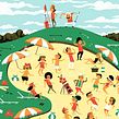 Caddyshack Poster. Un proyecto de Ilustración tradicional y Diseño de carteles de Andrew Kolb - 30.11.2022