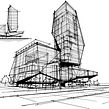 Morpholio Trace App - Office Tower Design Option. Un proyecto de Arquitectura, Ilustración tradicional y Diseño de AMIN ZAKARIA - 04.12.2022