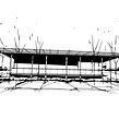 Retreat House. Een project van Architectuur, Traditionele illustratie,  Ontwerp,  Concept art,  Artistieke tekening y Digitale tekening van AMIN ZAKARIA - 04.12.2022