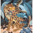 Minhwa Leopard. Ilustração tradicional, e Pintura guache projeto de Georgina Taylor - 06.12.2022