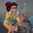 Mi proyecto del curso: Animación de personajes 3D estilo cartoon en Blender. Un proyecto de 3D, Animación, Animación de personajes y Animación 3D de Ulises Cervantes - 11.12.2022