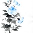 My project for course: Sumi-e Painting with Color for Floral Illustrations. Traditional illustration, Fine Arts, Painting, Botanical Illustration & Ink Illustration project by Koshu (Akemi Lucas) - 12.13.2022