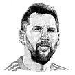 Messi. Projekt z dziedziny Trad, c i jna ilustracja użytkownika Leonardo Gauna - 28.12.2022