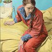 Xanthe in Red. Fine Arts, and Painting project by Aidan Barker-Hill - 01.12.2023