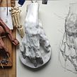 Teaching the Hand online to my Master Class students  Ein Projekt aus dem Bereich Traditionelle Illustration, Zeichnung, Realistische Zeichnung, Musik, Bleistiftzeichnung, Skulptur, Anatomische Zeichnung, Artistische Zeichnung und Sketchbook von Dan Thompson - 15.01.2023