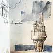 tra resistenza e volo. Un projet de Illustration traditionnelle, Illustration architecturale, Architecture, ArchVIZ, Dessin au cra, on, Dessin artistique, Aquarelle, Carnet de croquis, Beaux Arts, Pa, sagisme, Peinture, Calligraphie, B , et e dessinée de Claudio Patanè - 31.01.2023