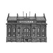 Ibrox Stadium Illustration. Design, Design de logotipo e Ilustração arquitetônica projeto de Chris Henton - 06.03.2023