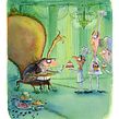Le Roi Kipu / Editions Margot / Out on the 5th of April 2023. Een project van Traditionele illustratie,  Tekening, Aquarelschilderen, Kinderillustratie,  Illustratie met inkt y Prentenboeken van Agnès Ernoult - 05.04.2023