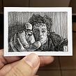 Movies Mini Sketchcards. Traditional illustration, Ink Illustration, Pencil Drawing, Drawing, and Portrait Drawing project by Alberto Russo - 03.16.2023